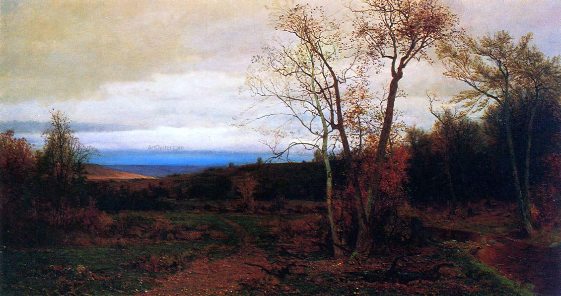 Jervis McEntee Autumn Landscape - Canvas Print
