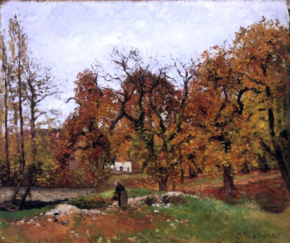 Camille Pissarro Autumn Landscape, near Pontoise (also known as Autumn Landscape, near Louveciennes) - Canvas Print