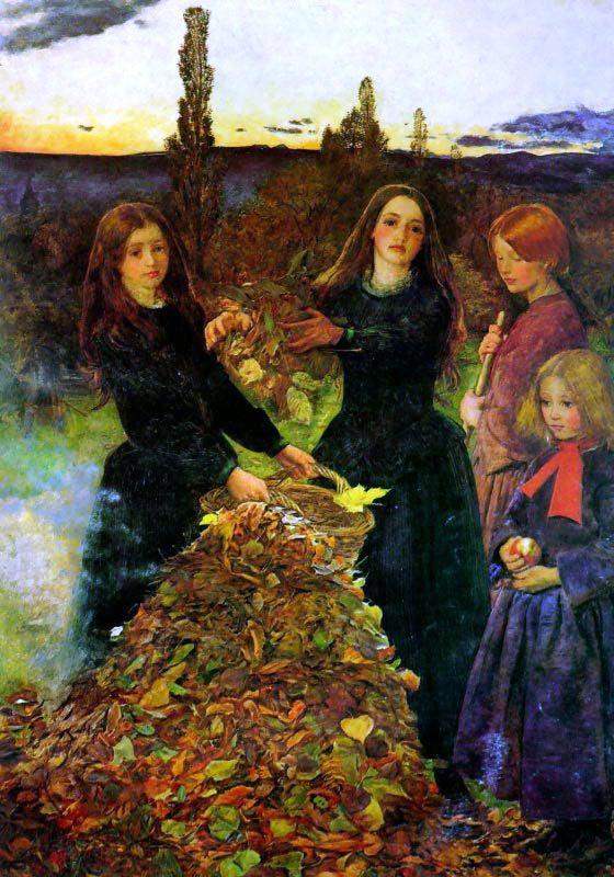 Sir Everett Millais Autumn Leaves - Canvas Print