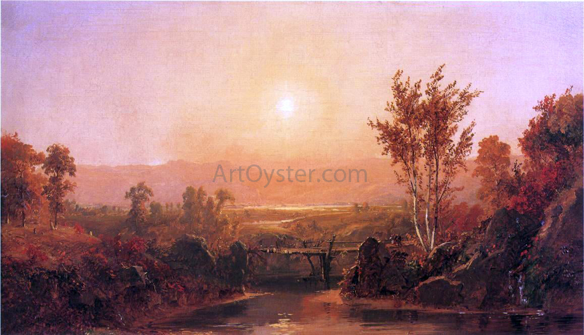 Jasper Francis Cropsey Autumn Light on the Ramapo River - Canvas Print