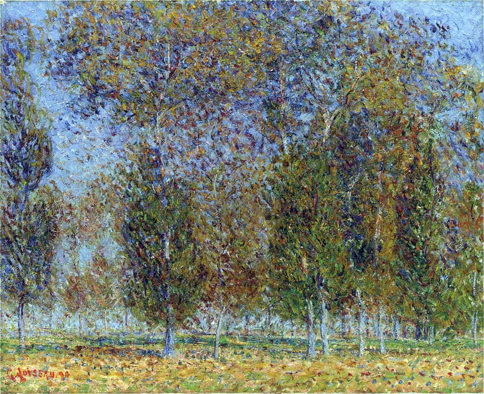 Gustave Loiseau Autumn near Saint Cyr du Vaudreuil - Canvas Print
