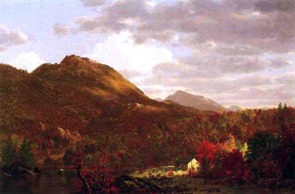 Frederic Edwin Church Autumn on the Hudson - Canvas Print