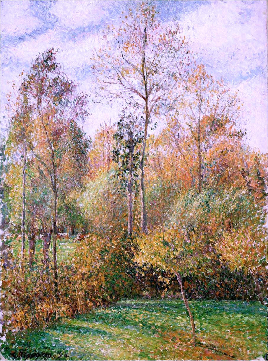 Camille Pissarro Autumn Poplars - Canvas Print