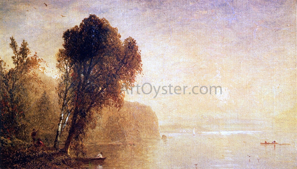John Frederick Kensett Autumn River Scene - Canvas Print