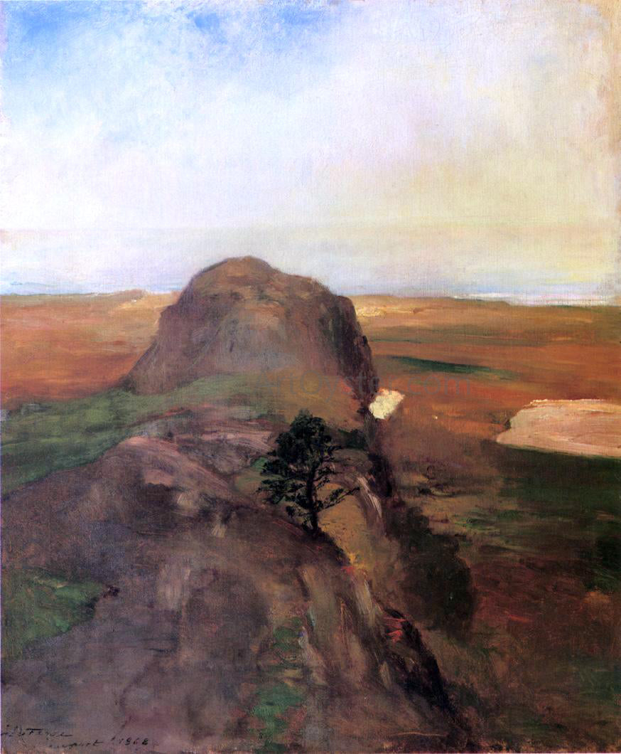 John La Farge Autumn Study, View over Hanging Rock, Newport, R.I. (also known as Bishop Berkeley's Rock) - Canvas Print