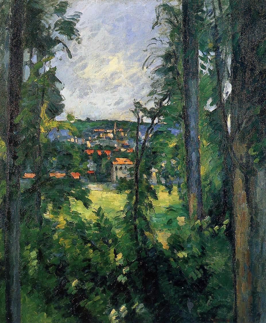Paul Cezanne Auvers-sur-Oise, View from Nearby - Canvas Print