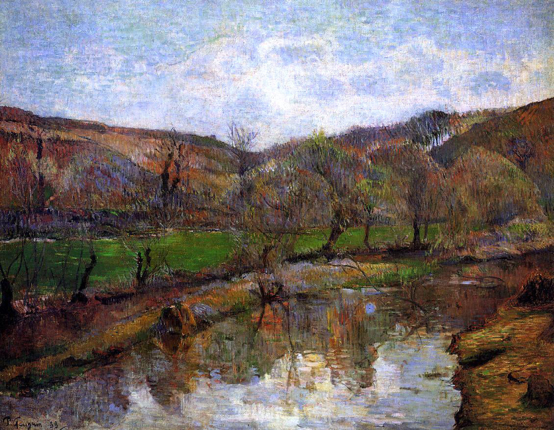 Paul Gauguin Aven Valley, Upstream of Pont-Aven - Canvas Print