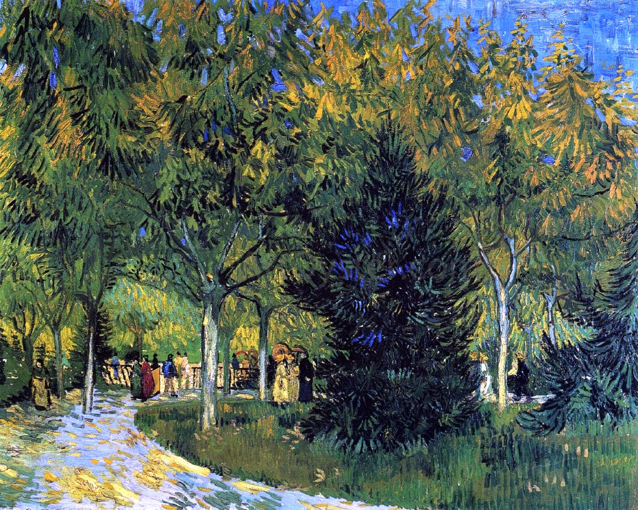 Vincent Van Gogh Avenue in the Park - Canvas Print