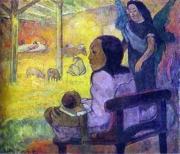 Paul Gauguin Baby (also known as The Nativity) - Canvas Print
