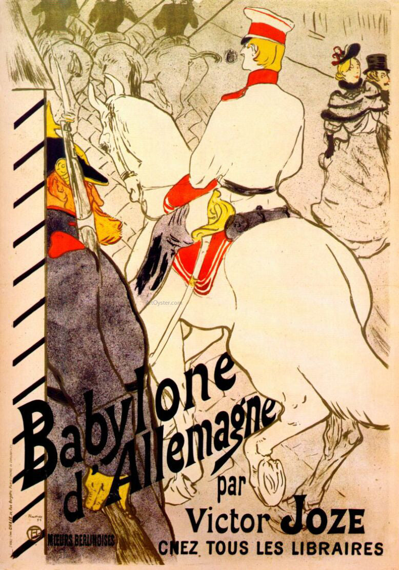 Henri De Toulouse-Lautrec Babylon German by Victor Joze - Canvas Print