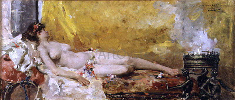 Joaquin Sorolla Y Bastida Bacante en reposo - Canvas Print