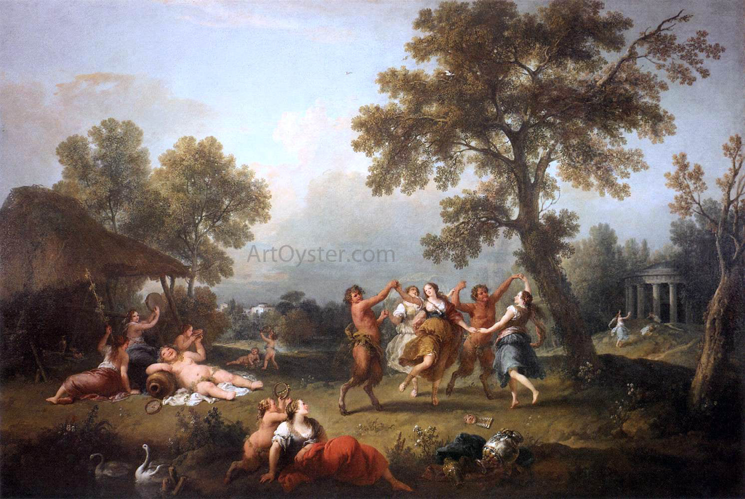 Francesco Zuccarelli Bacchanal - Canvas Print