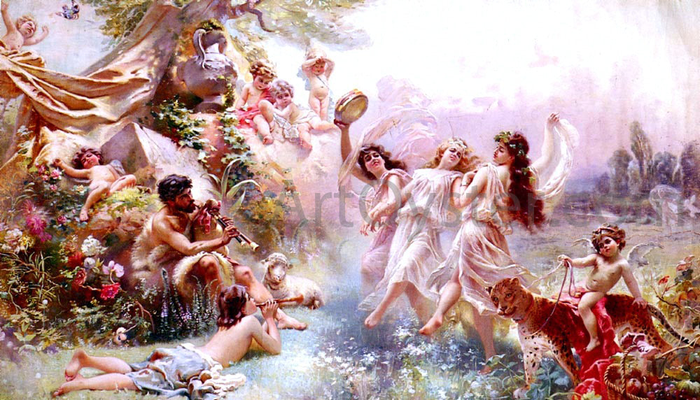 Paul Jean Gervais Bacchanale - Canvas Print