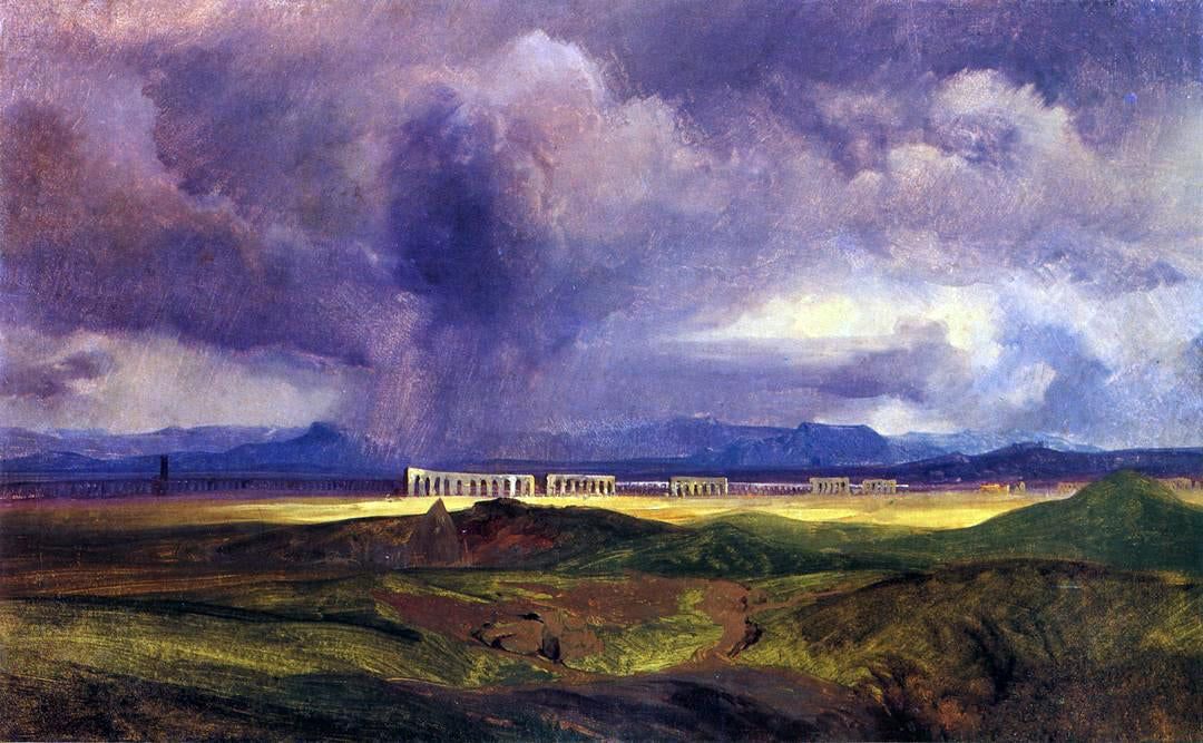 Carl Blechen Bad Weather in the Roman Campagna - Canvas Print
