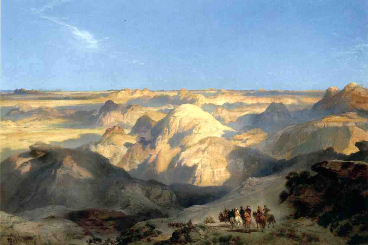 Thomas Moran Badlands of the Dakota - Canvas Print