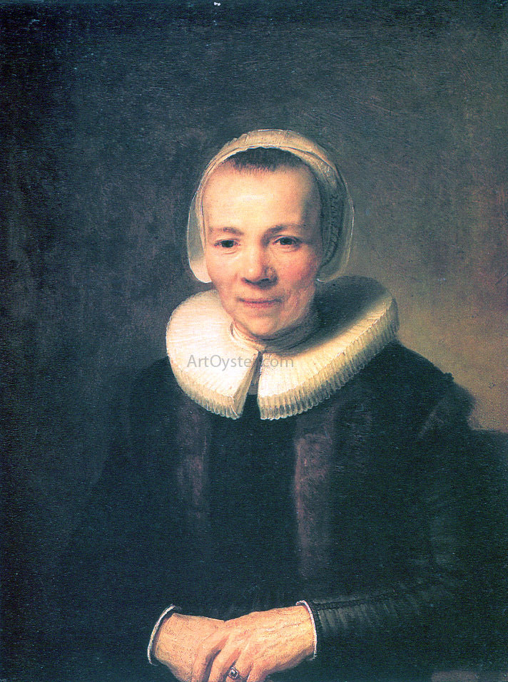 Rembrandt Van Rijn Baerte Martens, Wife of Herman Doomer - Canvas Print