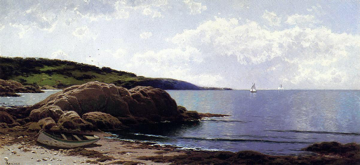 Alfred Thompson Bricher Baily's Island, Maine - Canvas Print