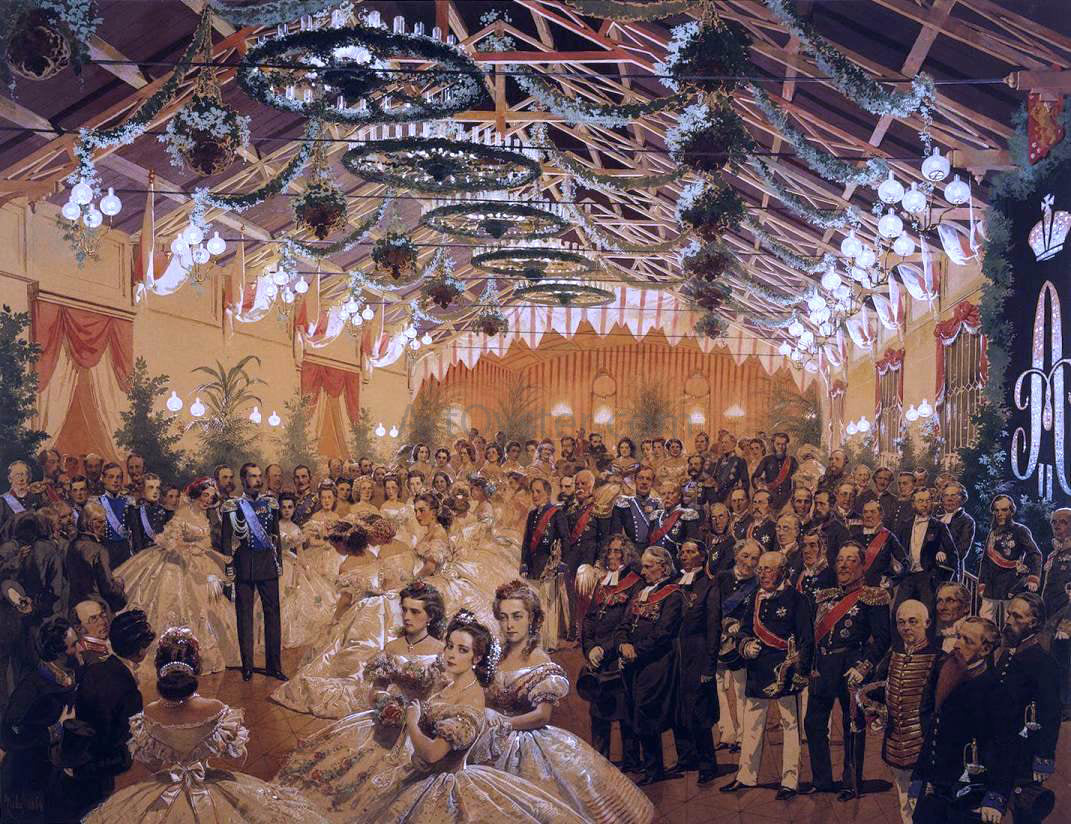 Mihaly Zichy Ball in Honour of Alexander II - Canvas Print