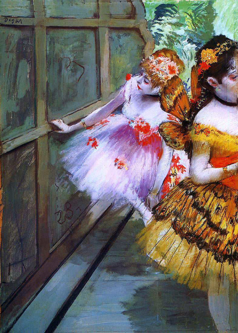 Edgar Degas Ballet Dancers in Butterfly Costumes (detail) - Canvas Print