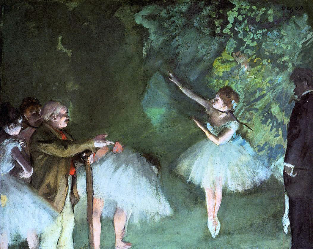 Edgar Degas Ballet Rehearsal - Canvas Print