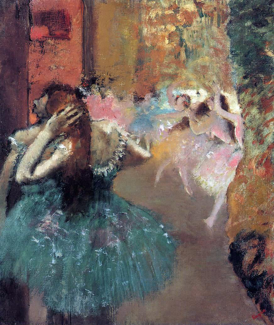 Edgar Degas Ballet Scene - Canvas Print