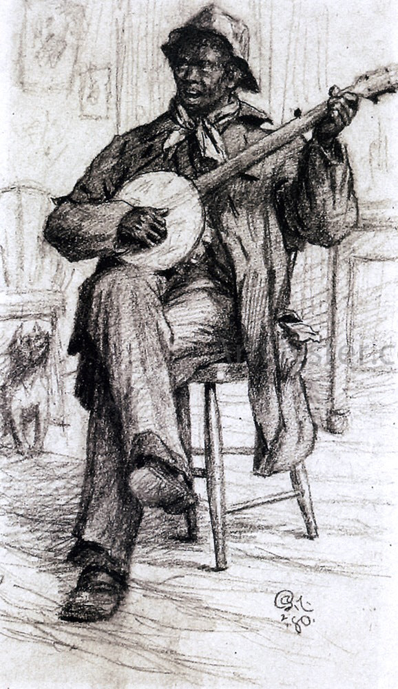 Charles Ethan Porter Banjo Player - Canvas Print