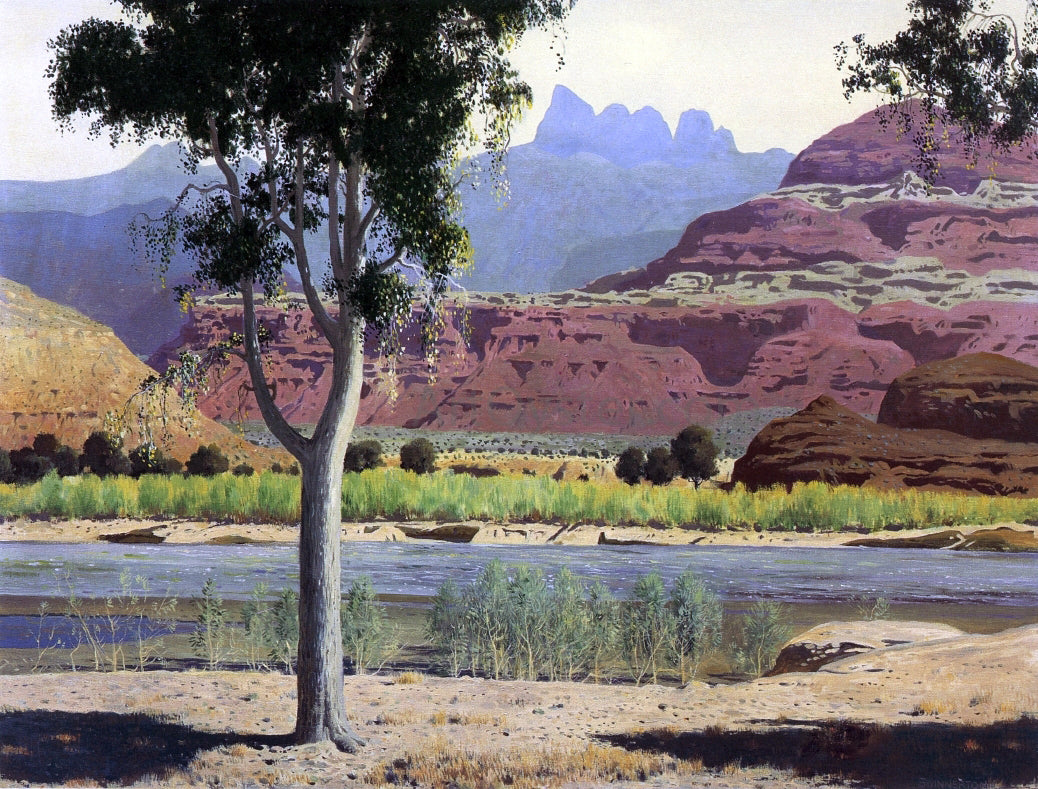 James Swinnerton Bank of the Colorado River - Canvas Print