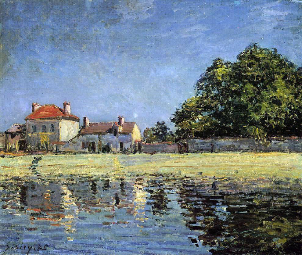 Alfred Sisley Banks of the Loing, Saint-Mammes - Canvas Print