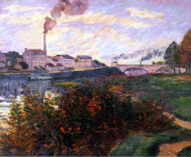 Armand Guillaumin Banks of the Marne - Canvas Print