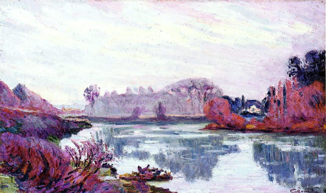 Armand Guillaumin Banks of the Marne in Winter - Canvas Print