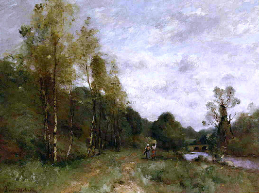 Paul Desire Trouillebert Banks of the River - Canvas Print