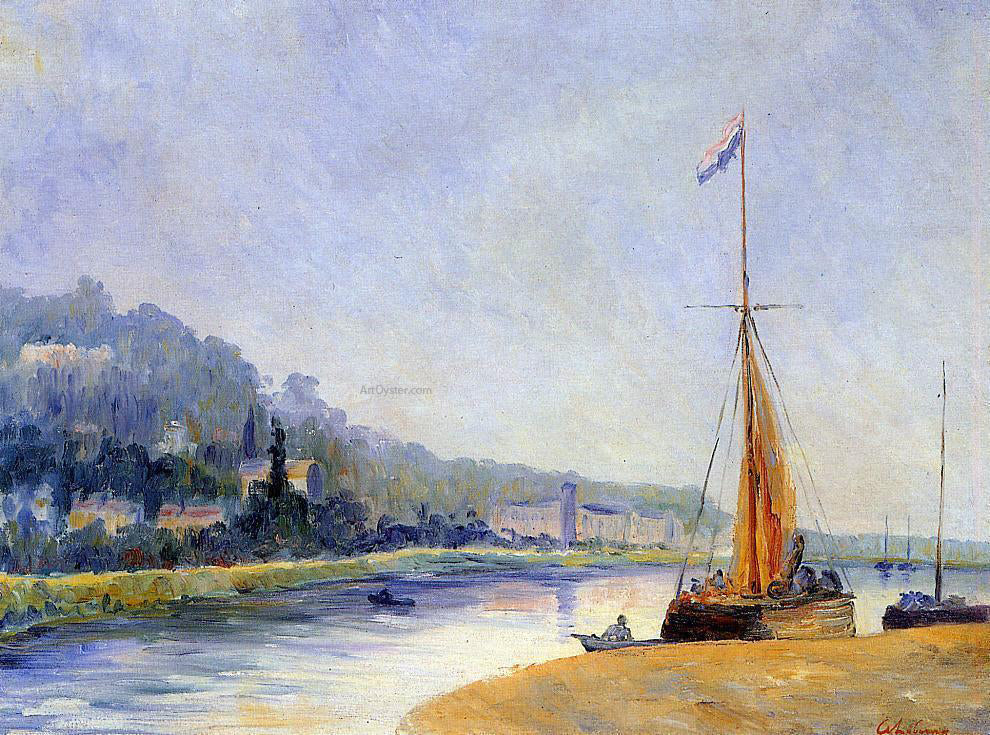 Albert Lebourg Banks of the River - Canvas Print