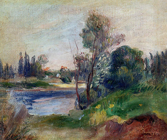 Pierre Auguste Renoir Banks of the River - Canvas Print