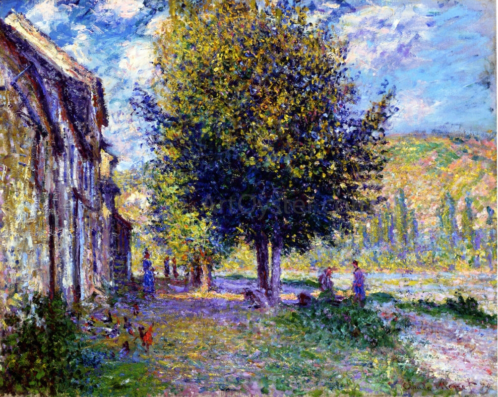 Claude Oscar Monet Banks of the Seine at Lavacourt - Canvas Print