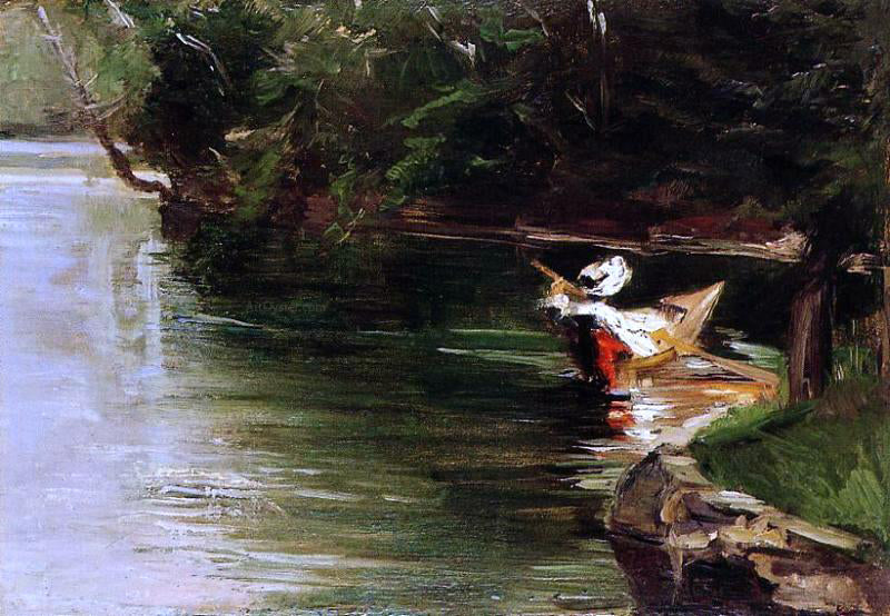 Gustave Caillebotte Banks of the Yerres - Canvas Print
