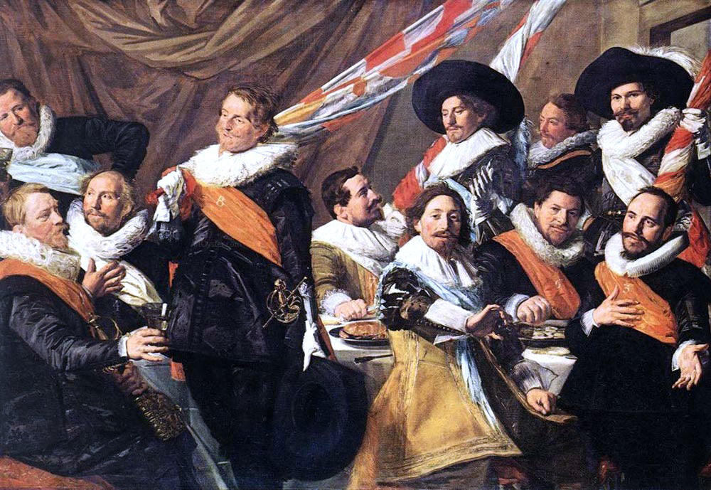 Frans Hals Banquet of the Officers of the St George Civic Guard Company - Canvas Print