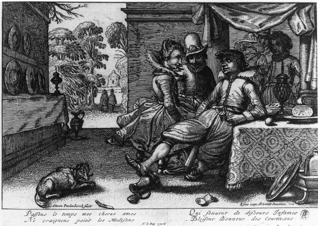 Simon Poelenborch Banquet on a Terrace - Canvas Print