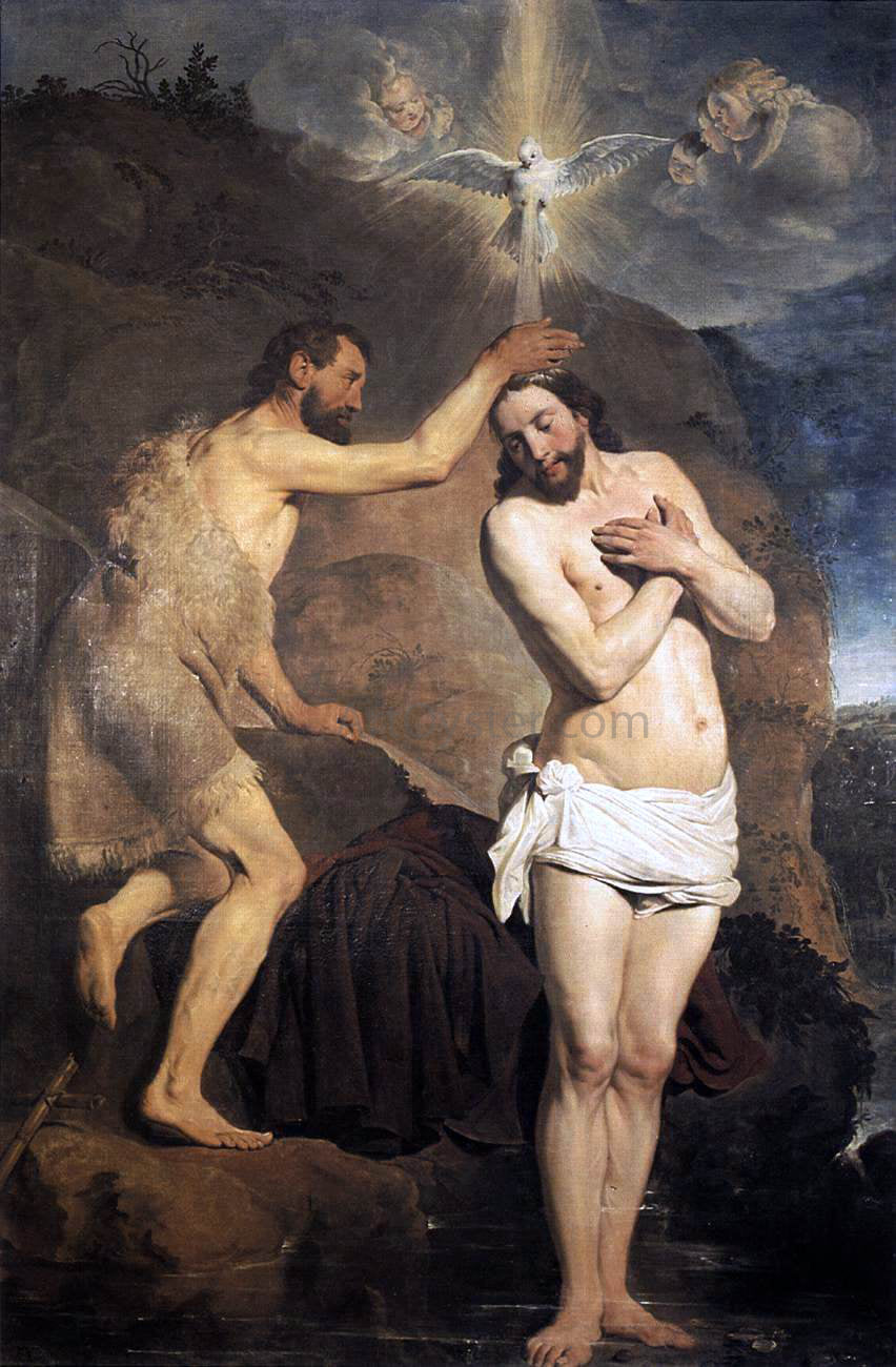 Pieter De Grebber Baptism of Christ - Canvas Print