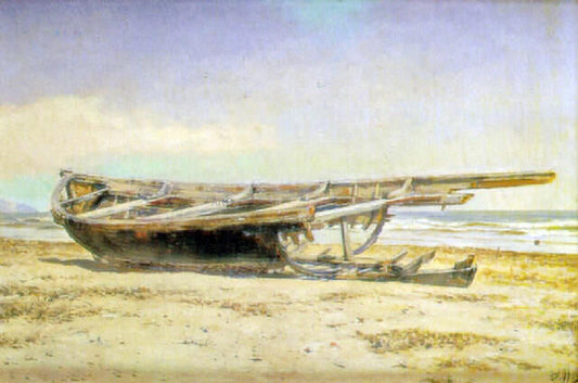 Salvador Abril Y Blasco Barca Varada - Canvas Print