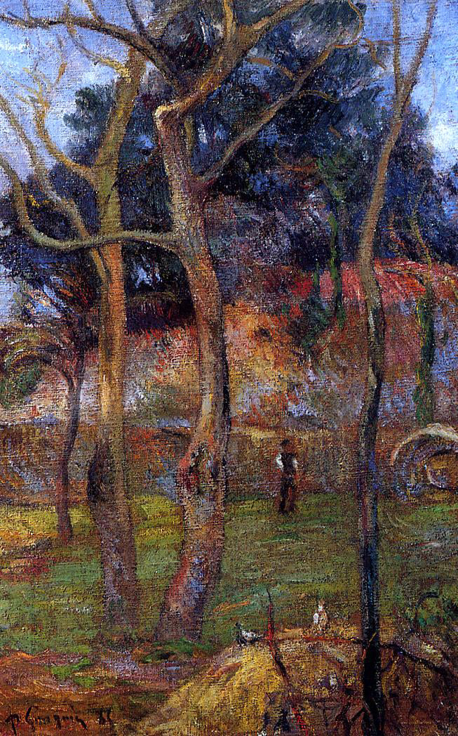 Paul Gauguin Bare Trees - Canvas Print