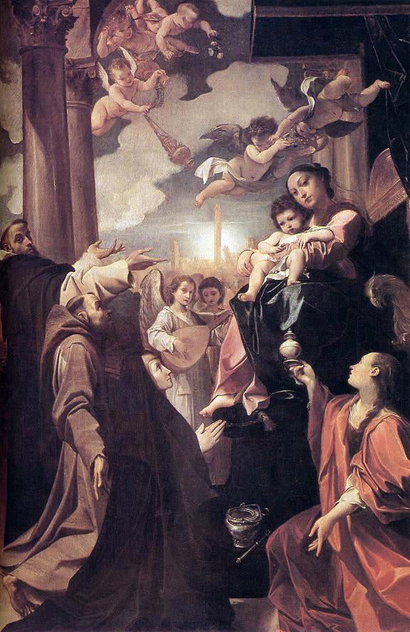 Lodovico Carracci Bargellini Madonna - Canvas Print