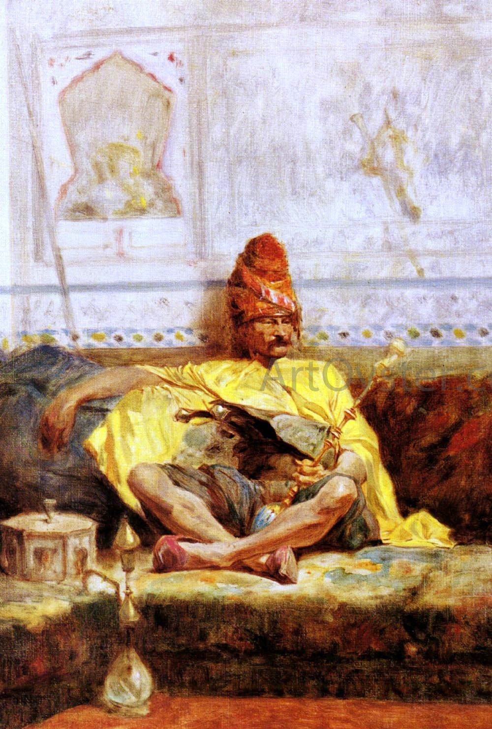 Charles Bargue Bashi-Bazouk Assis - Canvas Print