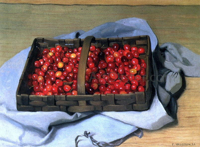Felix Vallotton Basket of Cherries - Canvas Print