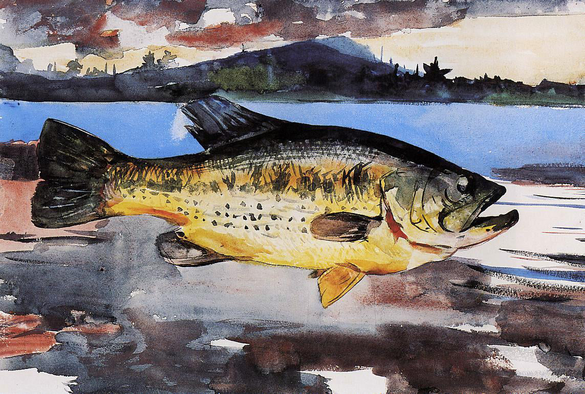 Winslow Homer Bass - Canvas Print