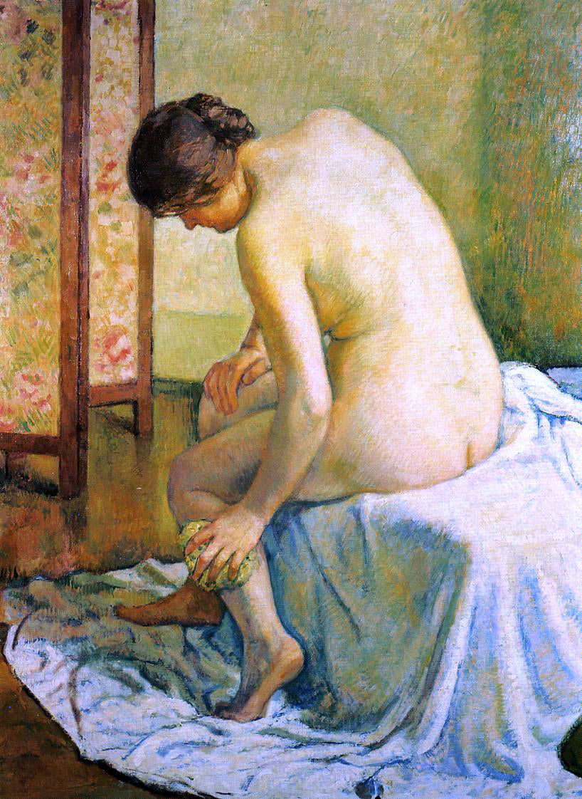 Theo Van Rysselberghe A Bather - Canvas Print