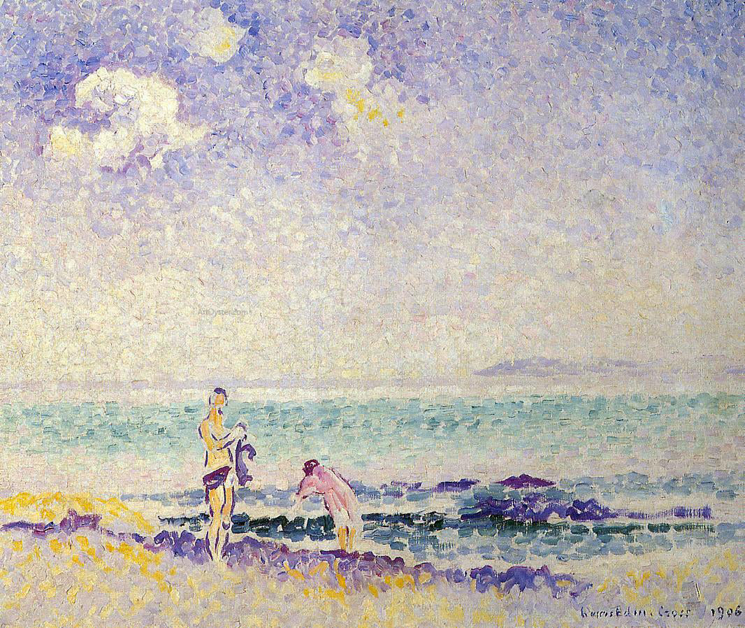 Henri Edmond Cross Bathers - Canvas Print