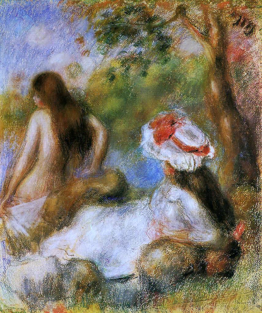 Pierre Auguste Renoir Bathers - Canvas Print