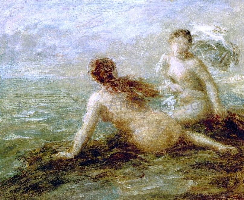 Henri Fantin-Latour Bathers by the Sea - Canvas Print
