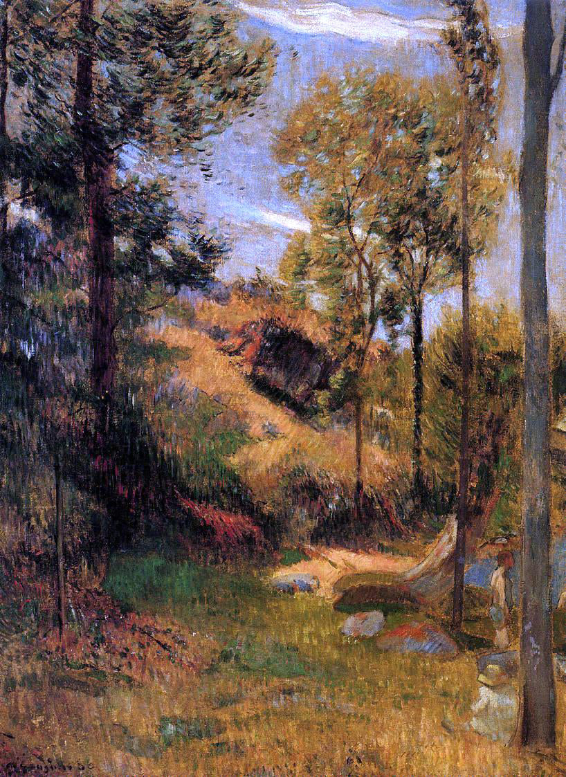 Paul Gauguin Bathing Place, Pont-Aven Port - Canvas Print