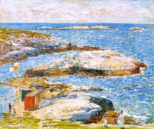 Frederick Childe Hassam Bathing Pool, Appledore - Canvas Print